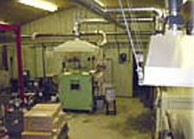 A vacuum casting machine